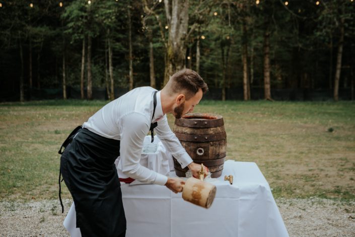 Beer barrel tapping wedding Bavaria